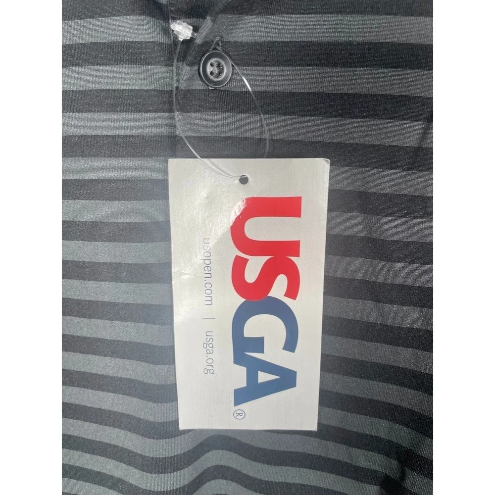 Nike 2018 US Open Shinnecock Hills Polo Shirt Black Size Large NWT Deadstock
